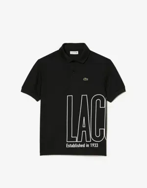 Lacoste Ultra-Dry Print Piqué Polo Shirt for Kids
