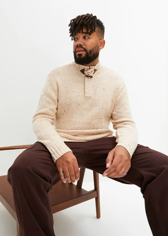 Marled Beige Jersey